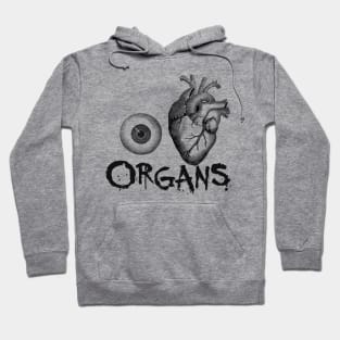 eye heart organs Hoodie